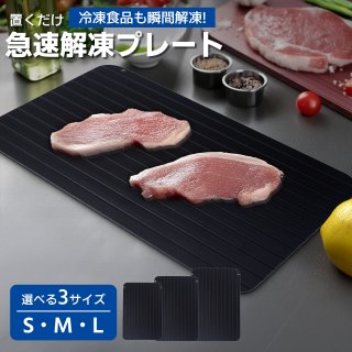 解凍プレート 急速 最速 解凍用プレート 業務用 家庭用 自然解凍プレート 解凍板 解凍皿 解凍まな板 スピード 肉 魚 冷凍食品 時間短縮 便利グッズ キッチン 食品解凍 省エネ 電気不要